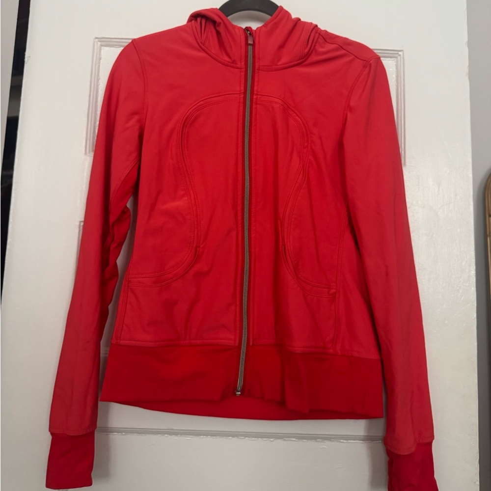 Coral Lululemon zipup jacket size 6
